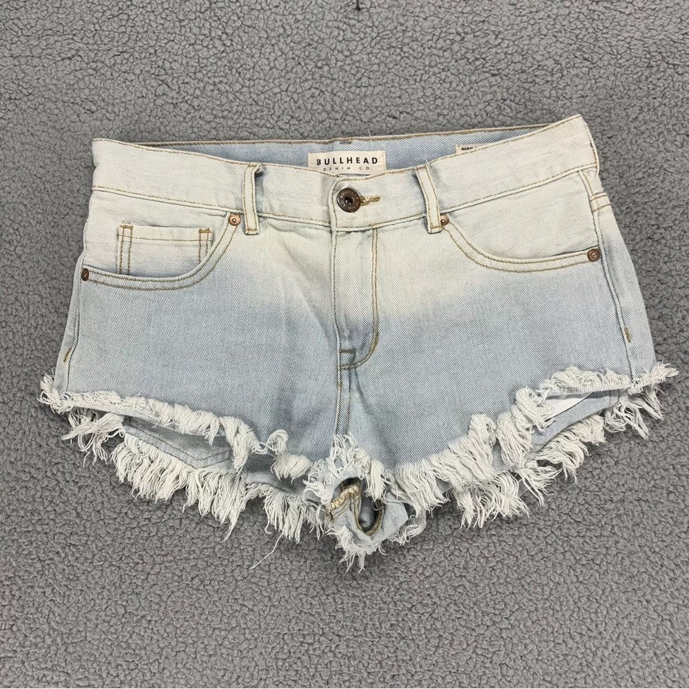 Bullhead Hi-Rise Cut Off Mini Shorts